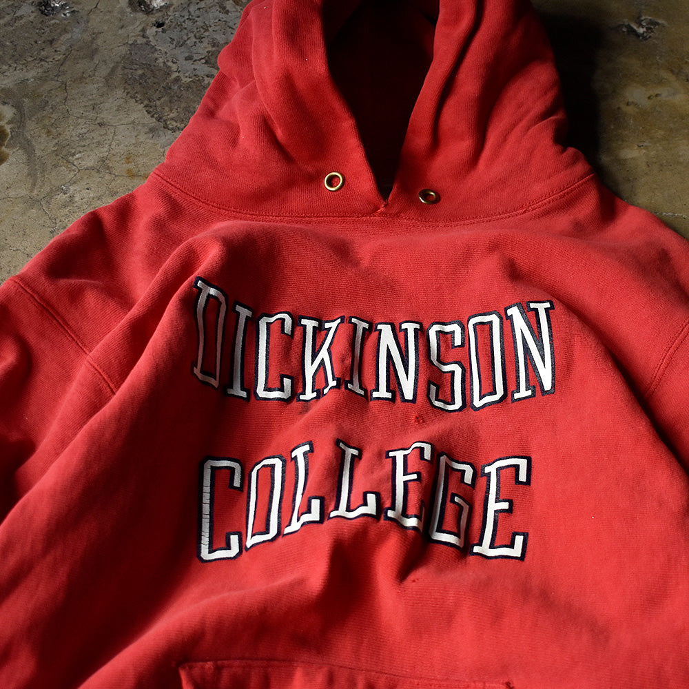 80's ダメージ！ Champion “Dickinson College” RWパーカー USA製 231123H