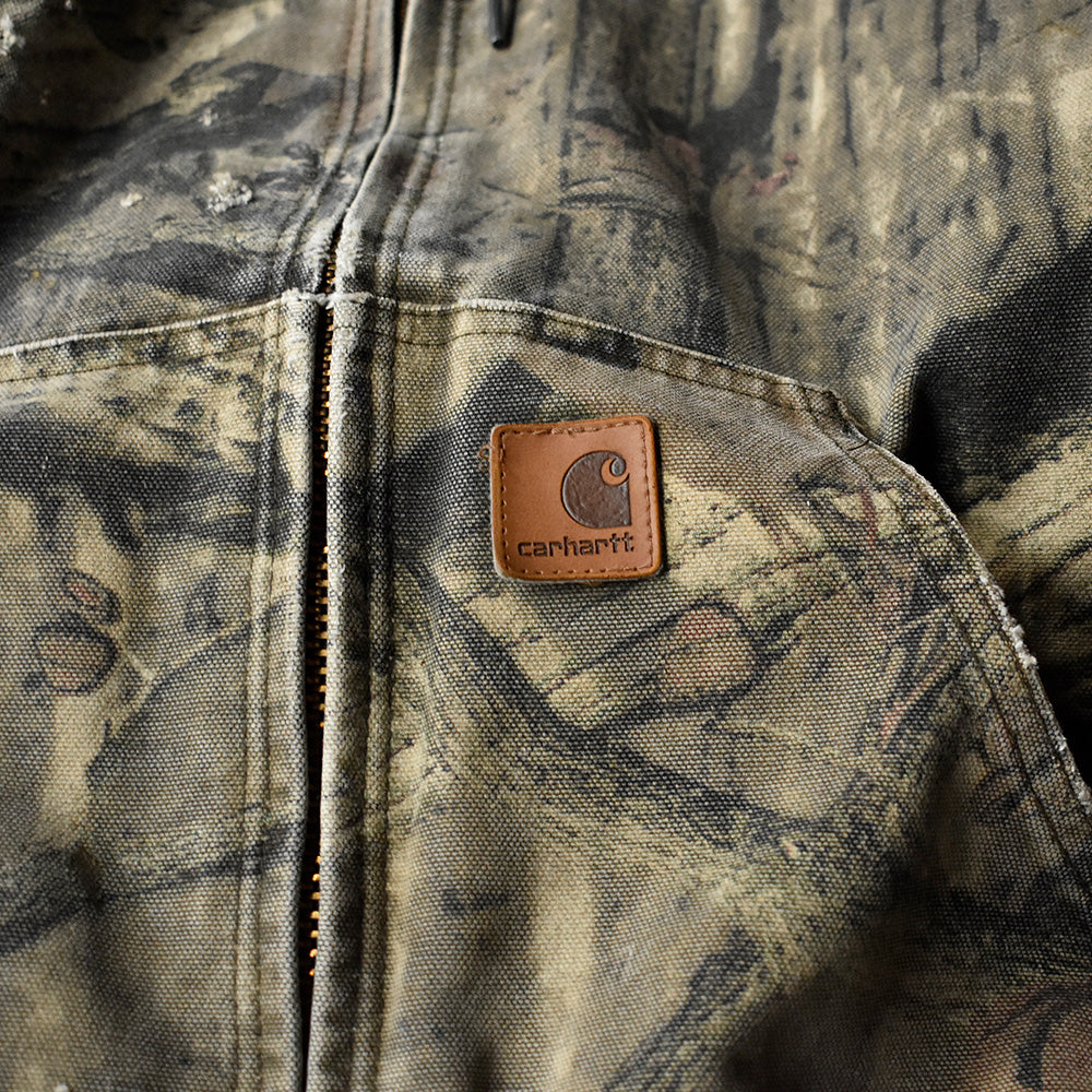 Carhartt リアルツリー迷彩柄！ アクティブパーカー キルティングライナー 240108H
