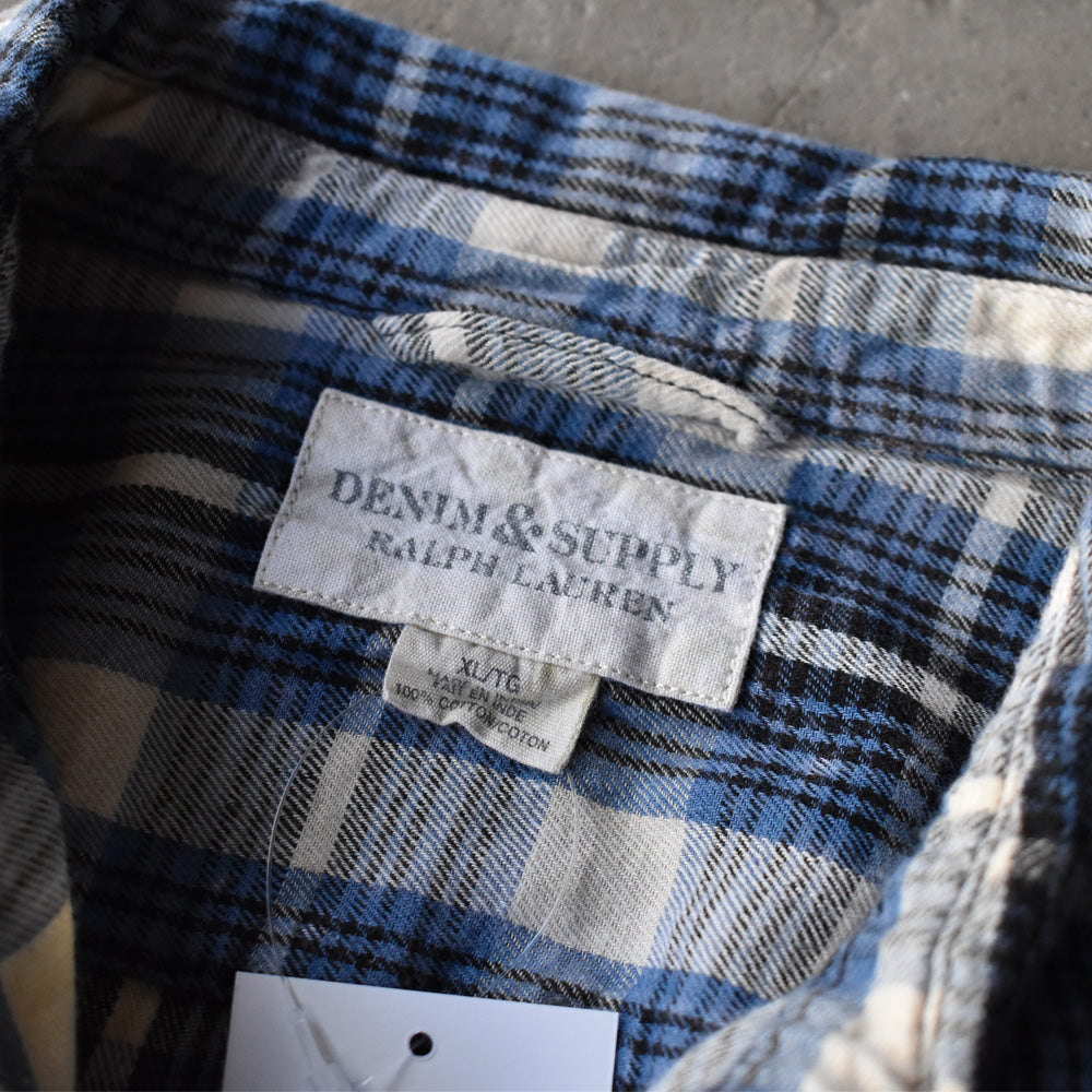 Denim & Supply Ralph Lauren/デニム&サプライ ラルフ ローレン チェック ワークシャツ ネルシャツ　230827