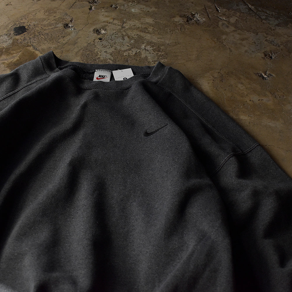 90's big size！ NIKE swooshロゴ刺繍 スウェット USA製 231023H