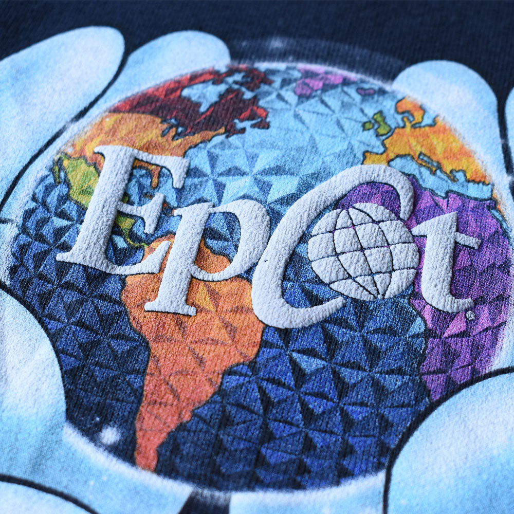 Y2K デッドストック Disney ”Epcot” キャラクター スウェット USA製 250606