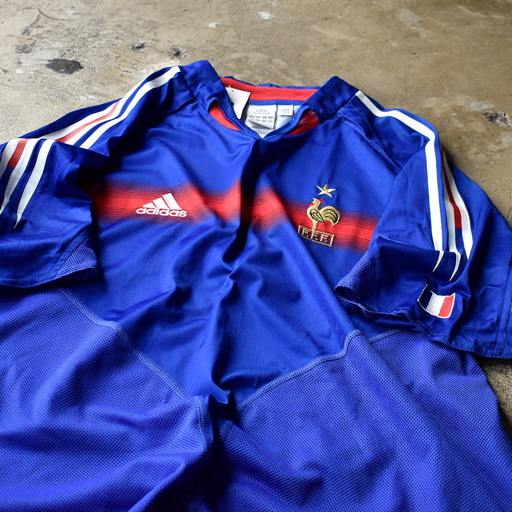 Y2K adidas F.F.F. France フットボールシャツ 240720H