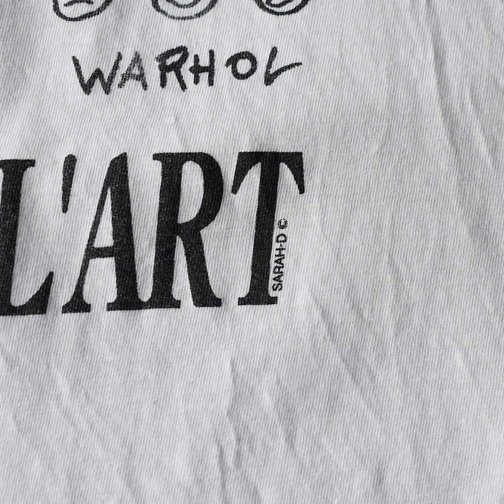 90's～ “HISTOIRE DE L'ART” アーティスト イラストTシャツ Euro製 240401H
