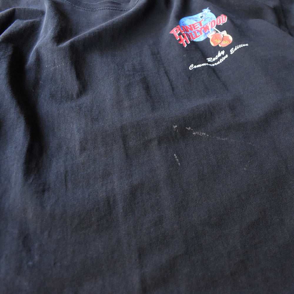 90's PLANET HOLLYWOOD “1976-1996 ROCKY 20th Anniversary” ムービー Tシャツ USA製 250418