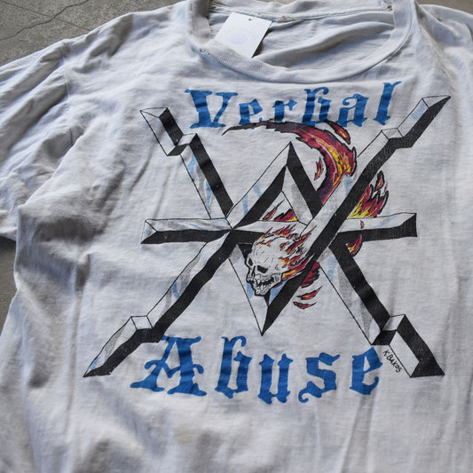 80's Verbal Abuse "The Beer Don’t Stop Here Tour" ロックTシャツ 250909H