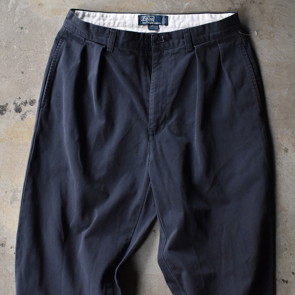 90's Polo Ralph Lauren “ANDREW PANT” ツータック チノパン 240321 S2018