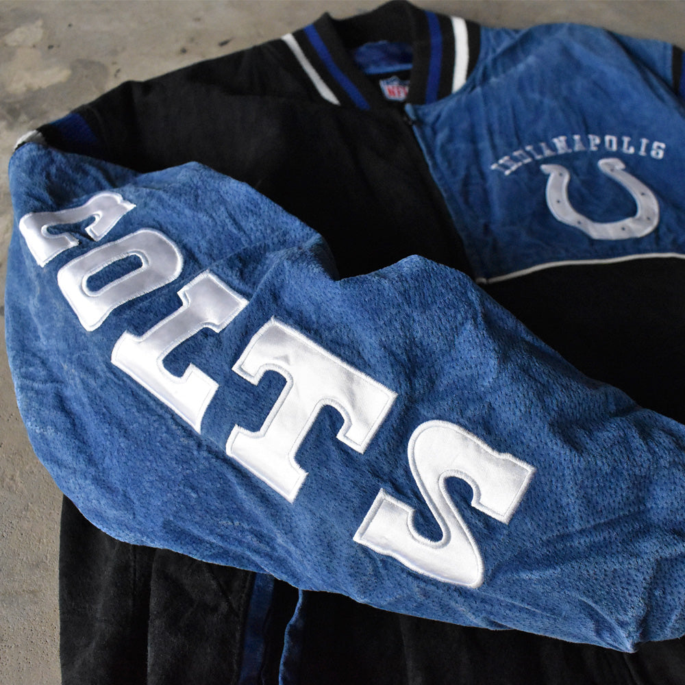 G-Ⅲ “NFL Indianapolis Colts” スエードレザー ジャケット 240326