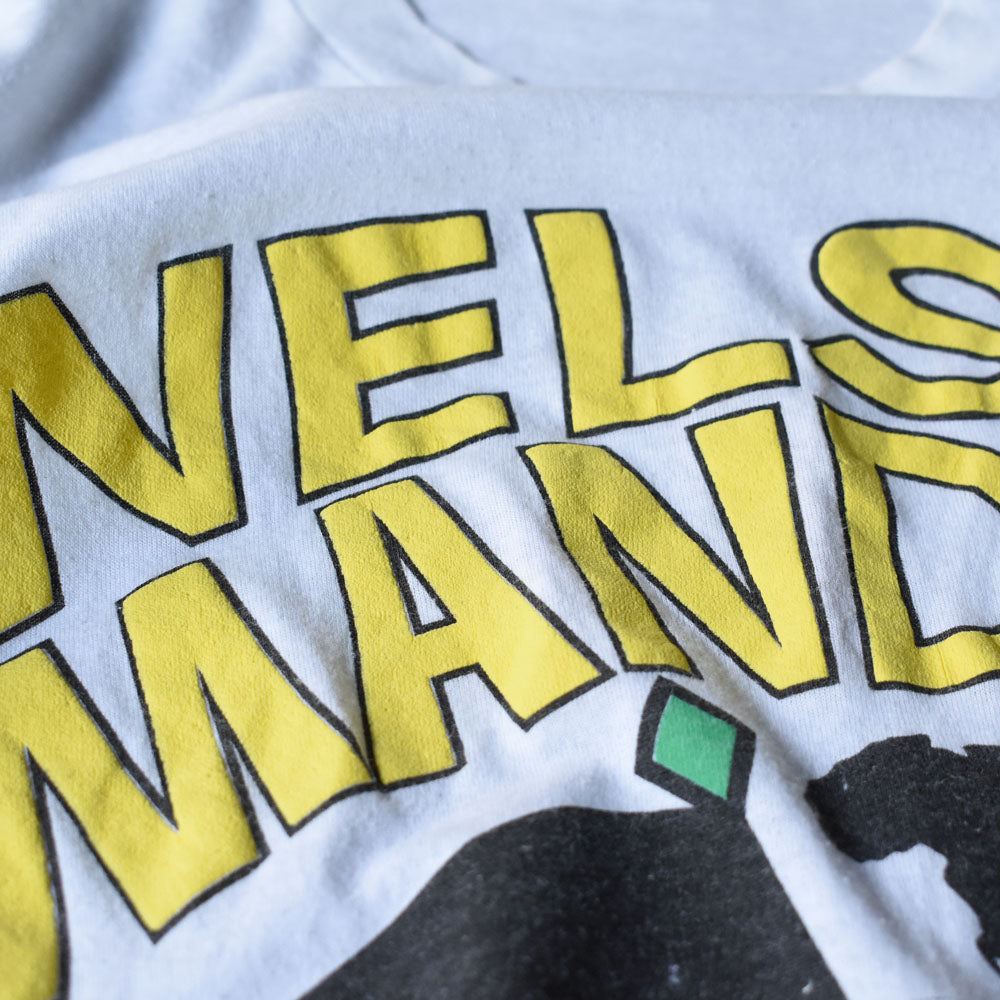 80’s Nelson Mandela “KEEP THE PRESSURE ON!” Tシャツ　250909H
