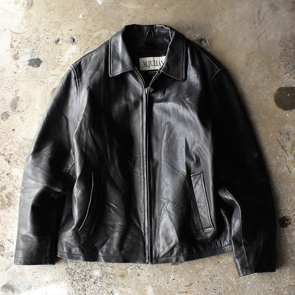 90's～ M.JULIAN Wilsons レザースウィングトップ ブルゾン Thinsulate 250420H