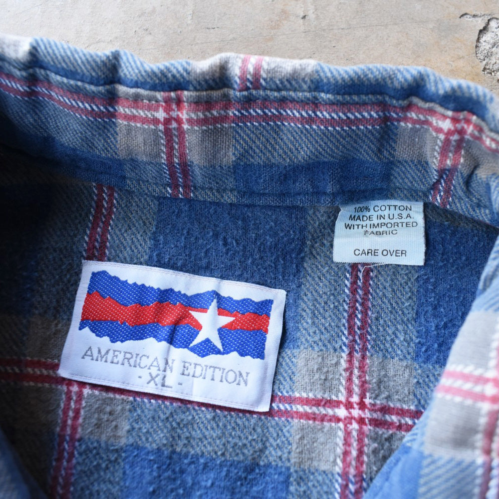 90’s American Edition ライトネルシャツ USA製 251128H