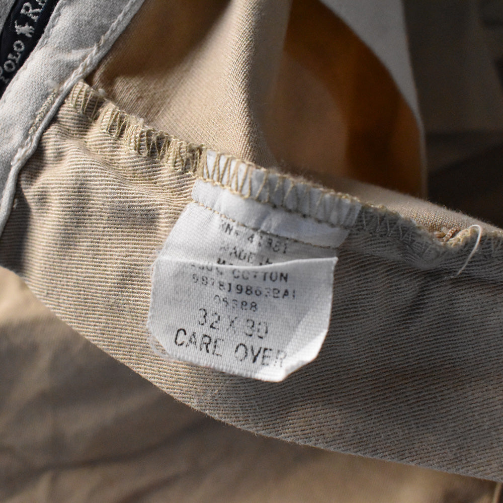 90's Polo Ralph Lauren “HAMMOND PANT” ツータック チノパン 240321 S2027