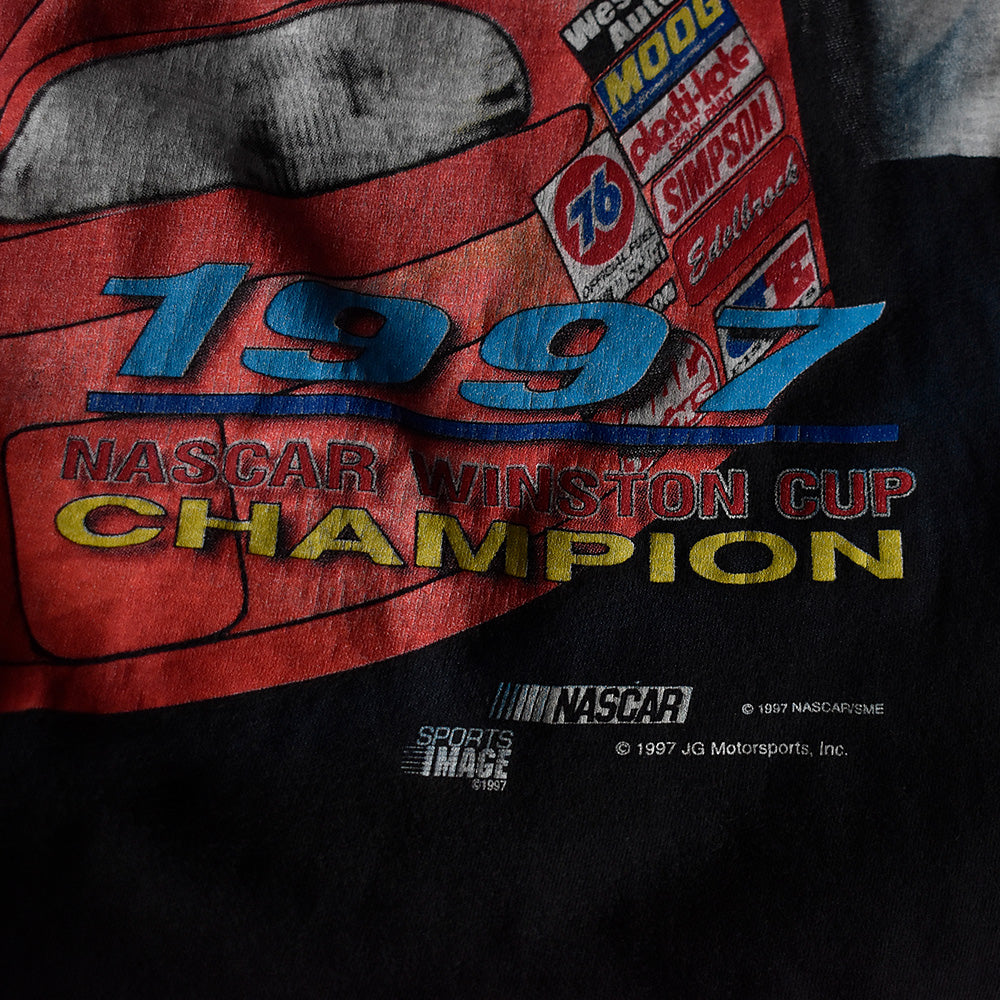 90's　AOP！　CHASE authentics　Racing Tee　USA製　230903H