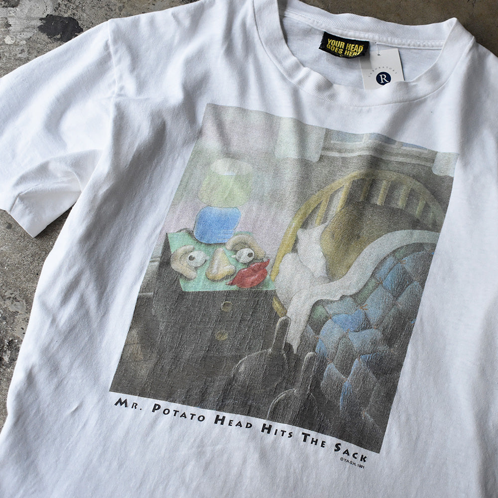 ミスター・ポテトヘッド Hits The Sack キャラクターTシャツ 1991年 USA製 ヴィンテージ