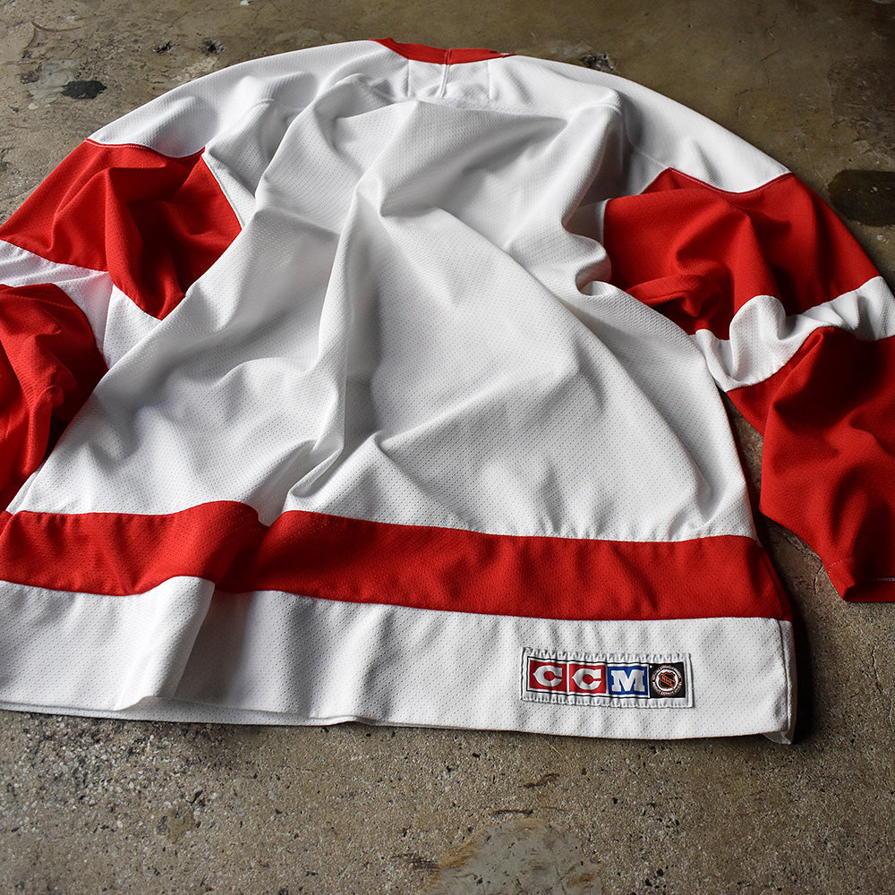 Y2K CCM NHL “Detroit Red Wings” ホッケーシャツ 240315H