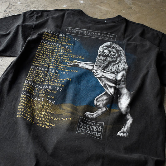 90's The Rolling Stones “Bridges to Babylon World Tour” ロック Tシャツ 240708H