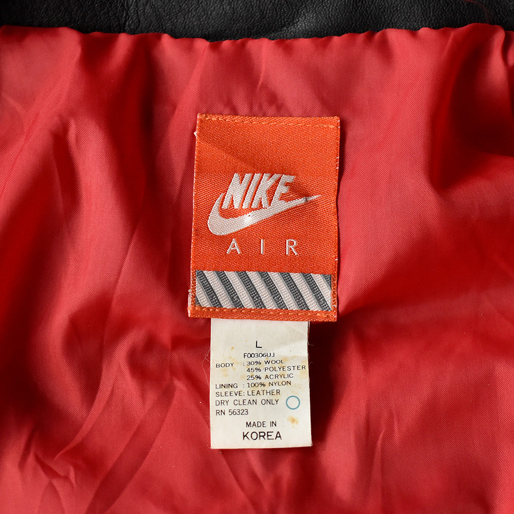 80's NIKE “AIR” レザー切り替えジャケット 231128