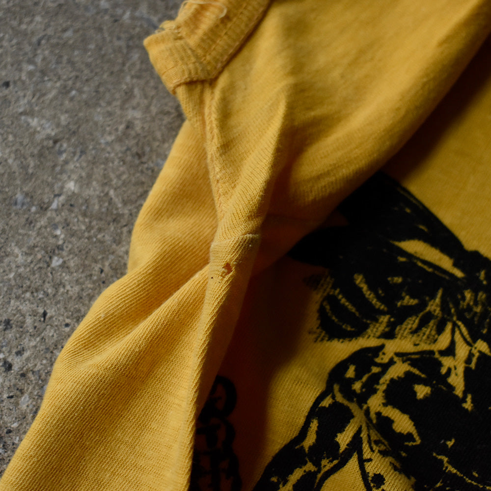 70's NEKTAR “Live In New York” 染み込みプリント ロック Tシャツ 250706H