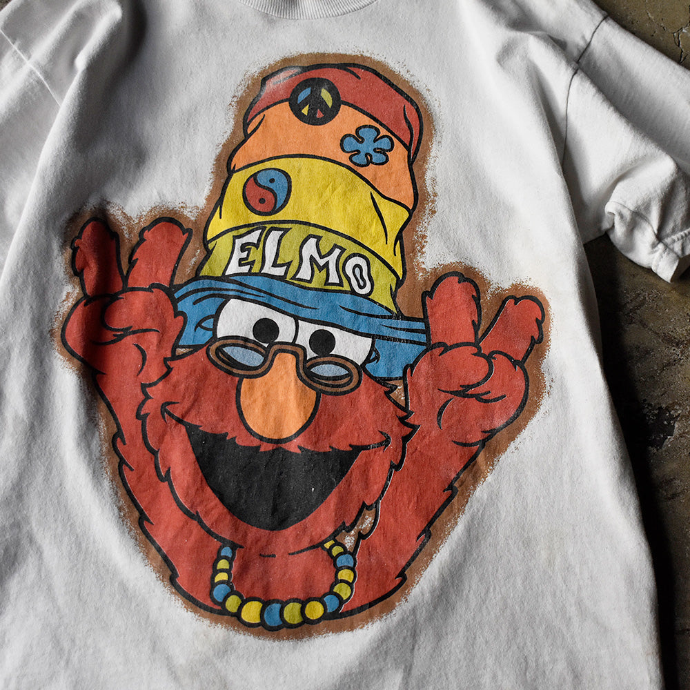 90's～ Sesame Street ヒッピーエルモ！ Tシャツ 240318H