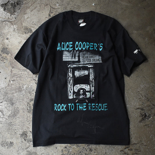90's Alice Cooper "ROCK TO THE RESCUE" ロック Tシャツ 230715H