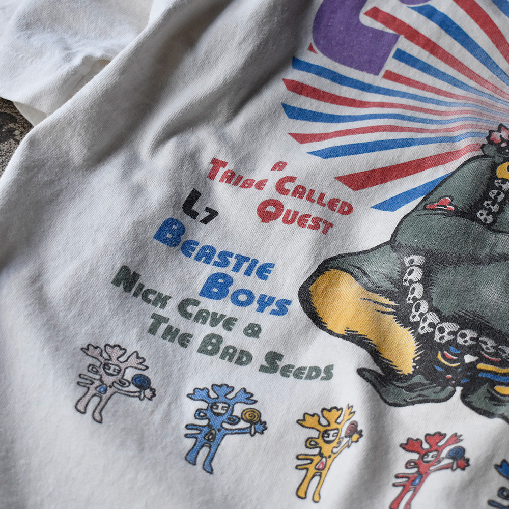 90's Lollapalooza 1994 “スマパン/Beastie Boys/The Breeders/L7 etc..” Tシャツ  240105H