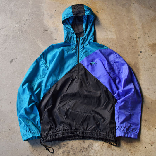 80's NIKE/ナイキ ハーフジップ ナイロン アノラックパーカー 230510