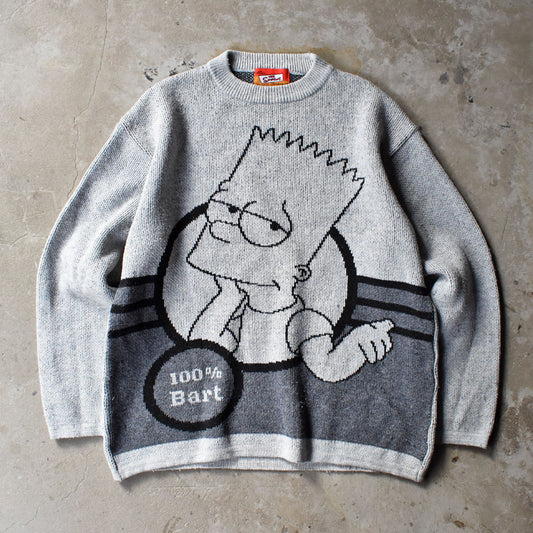 Y2K The Simpsons “100% Bart” キャラクター ニット 251021H