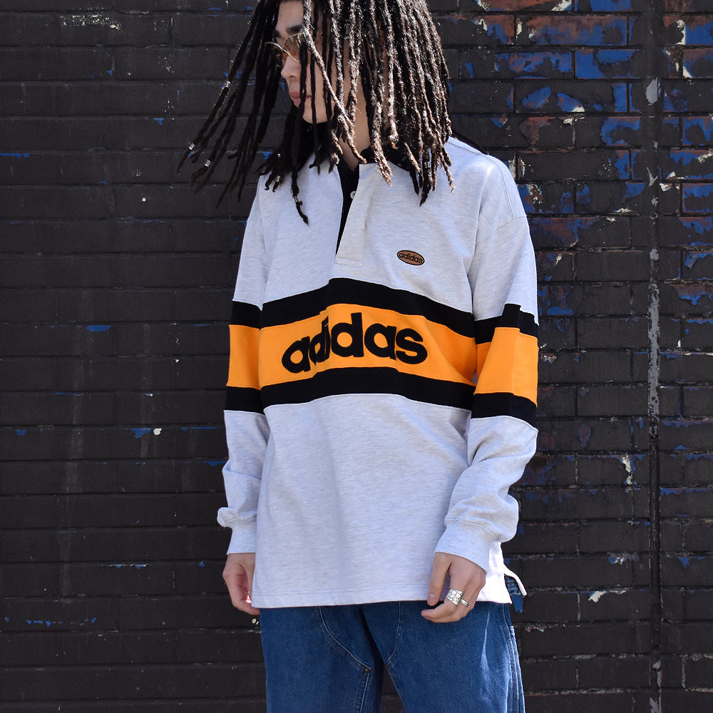 90's adidas コットンラガーシャツ 240328H