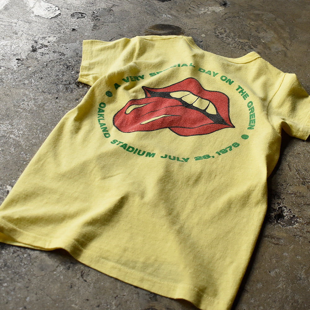ローリング・ストーンズ Day on the Green 1978 コンサートTシャツ 染み込みプリント ヘインズ三角タグ ヴィンテージ