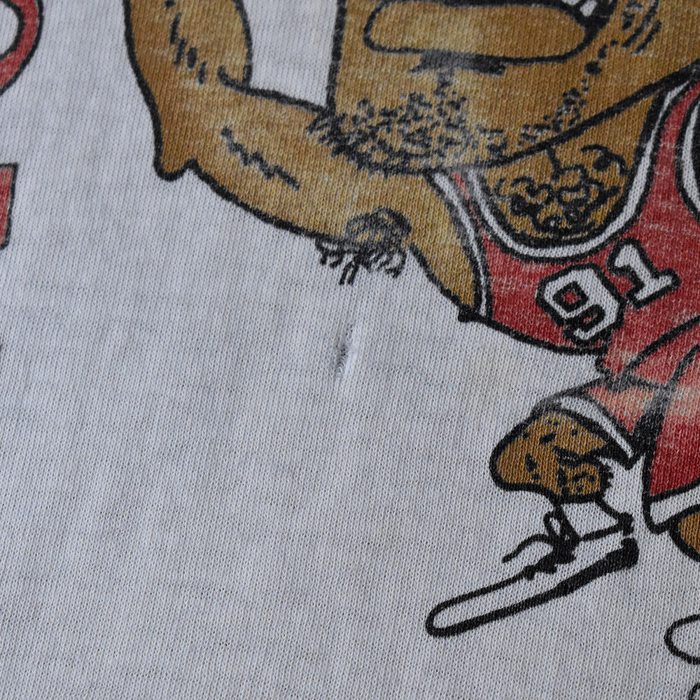 90's NBA “Chicago Bulls” イラストTシャツ 250605H