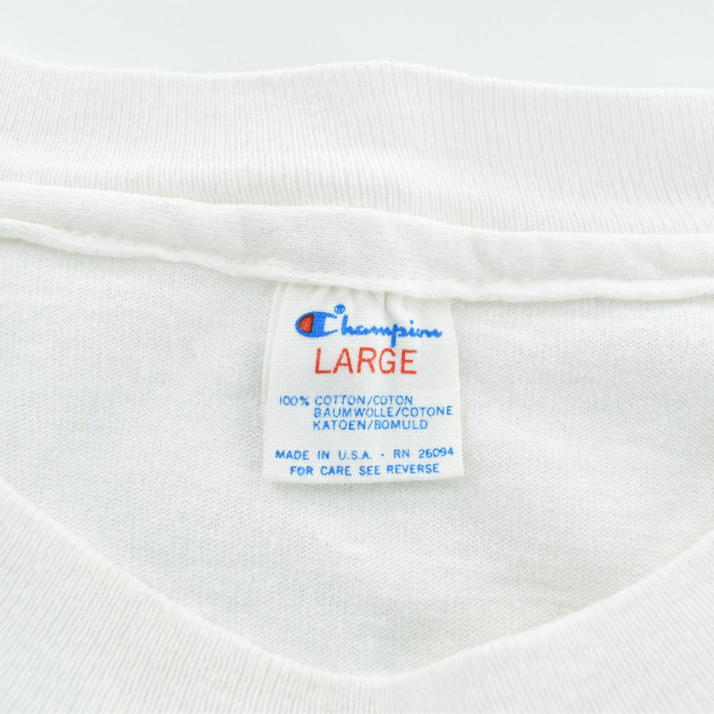 90’s Champion トリコタグ “NATIONAL MEMBER '91 FCA” 染み込みプリント Tシャツ USA製 260512H