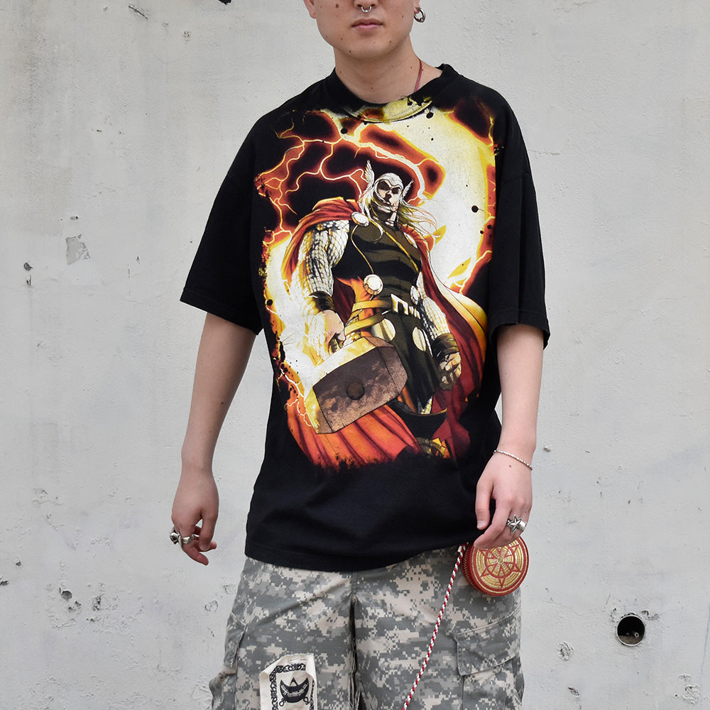 Y2K AOP！ MARVEL “Mighty Thor“ Tシャツ 250525H
