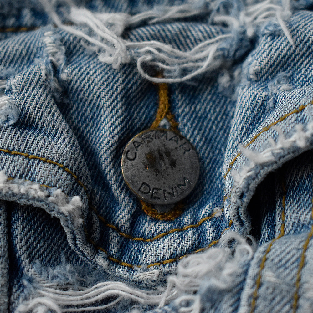 Y2K CARMAR Denim “Grunge×Punk“ ボロ！ デニムジャケット 250707H