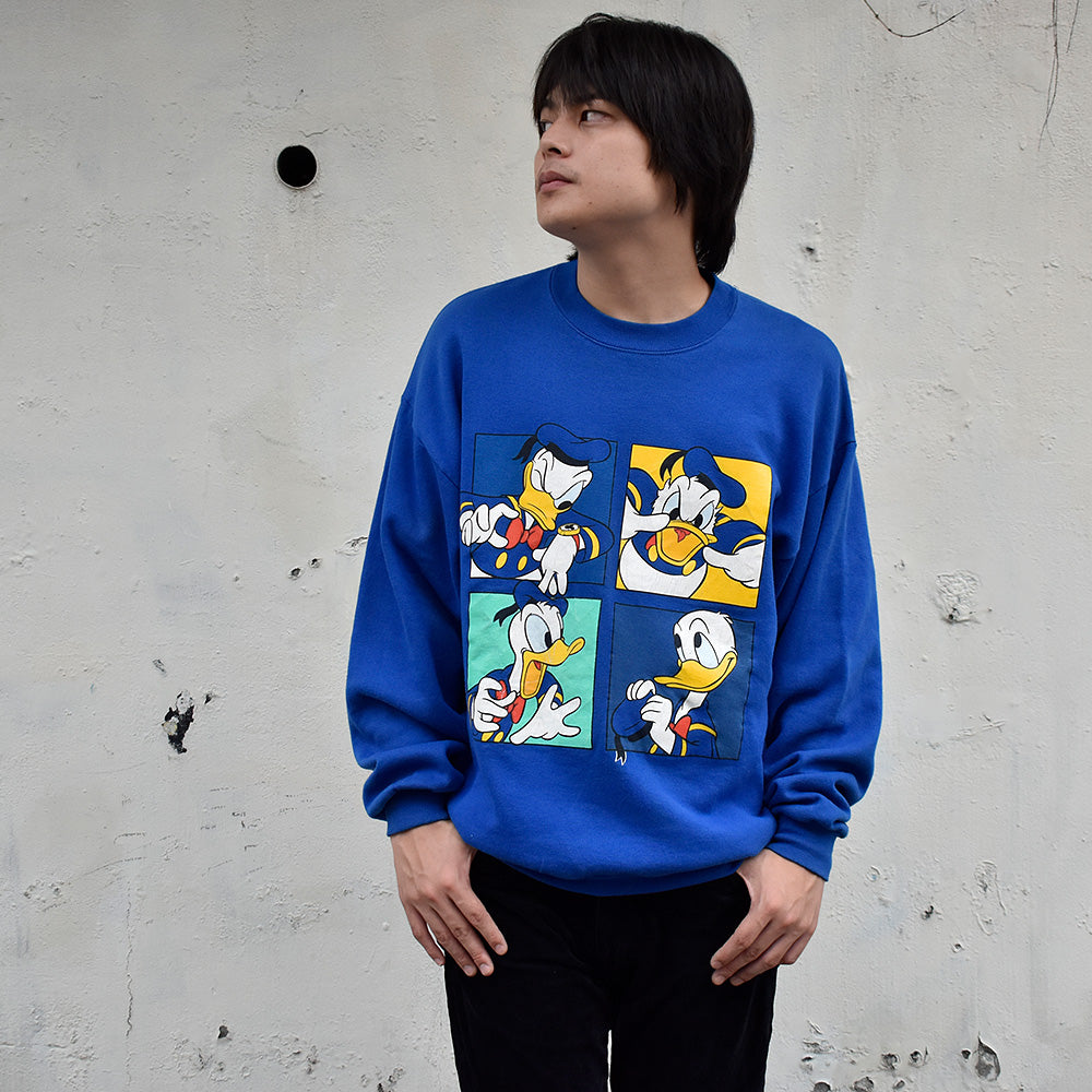 90's Disney “Donald Duck” スウェット USA製 230921H