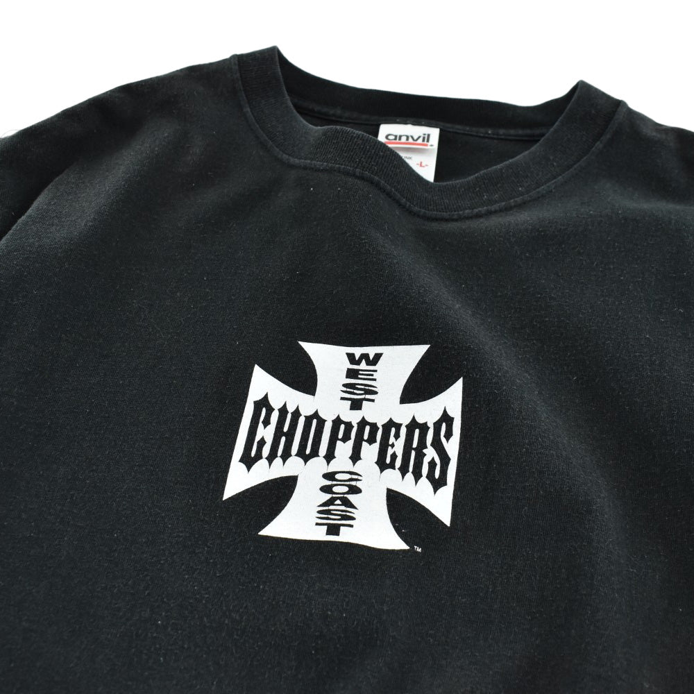 Y2K West Coast Choppers アイアンクロス バイカーTシャツ 260807H