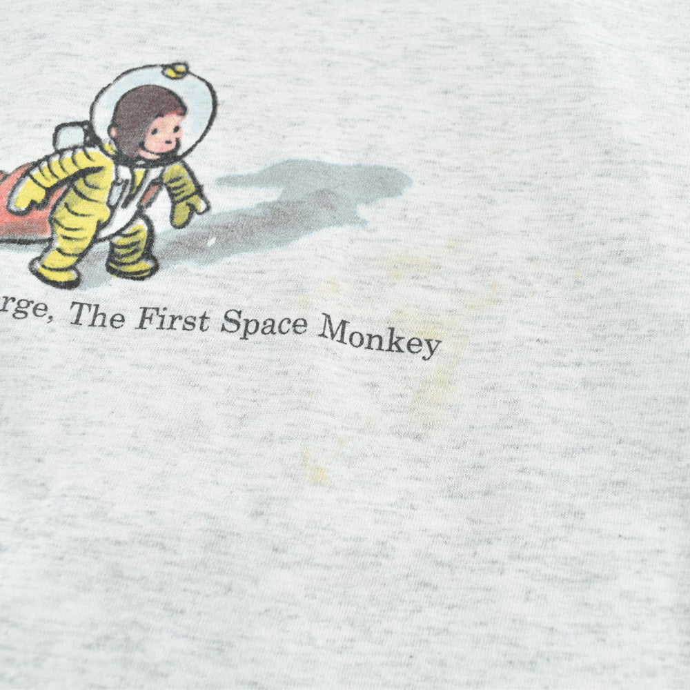90's Curious George "The First Space Monkey" おさるのジョージ キャラT 260724H