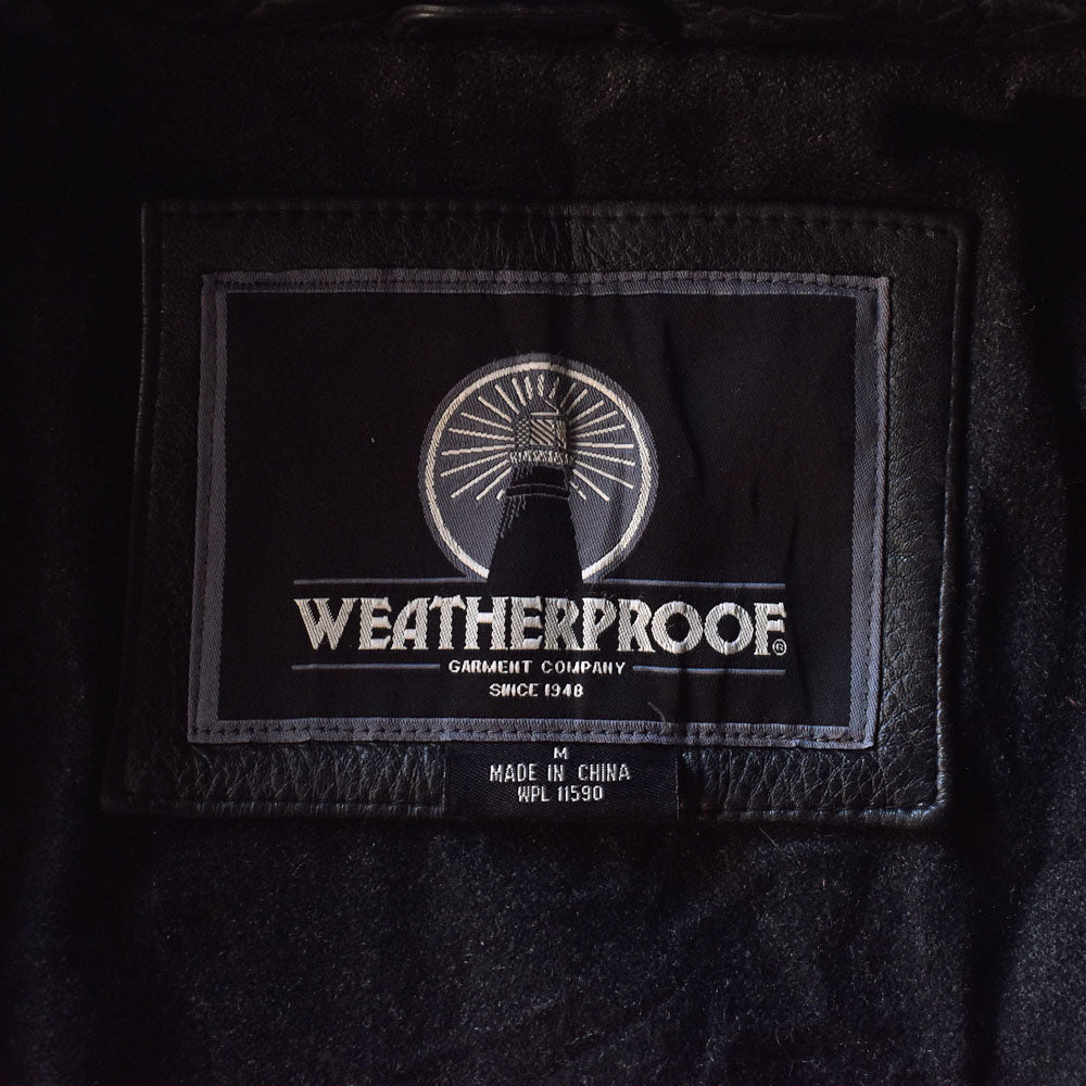 90’s WEATHERPROOF レザージャケット カーコート 231206H