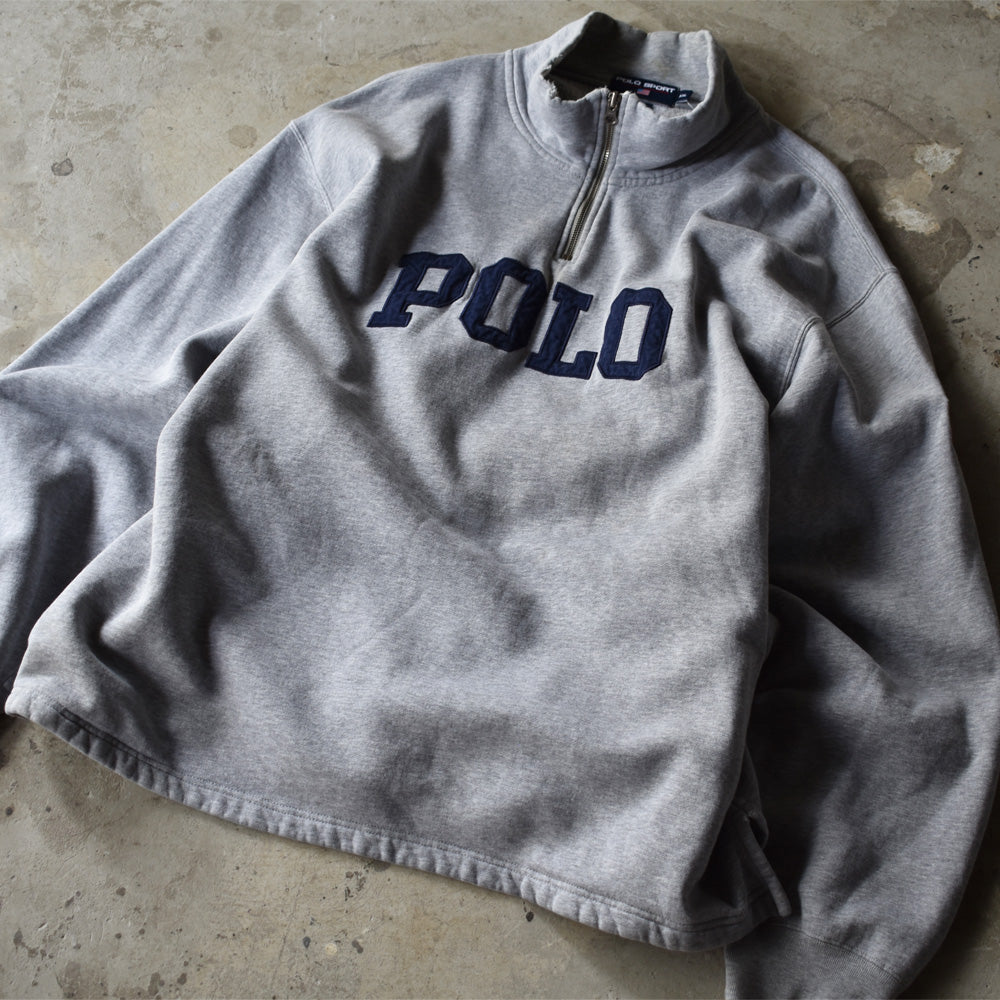 90’s POLO SPORT RALPH LAUREN XXLサイズ！ ハーフジップスウェット 231020