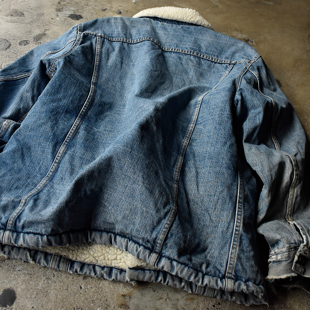 70's～ Levi's 71605 ロング丈！ デニムボアジャケット 250122H