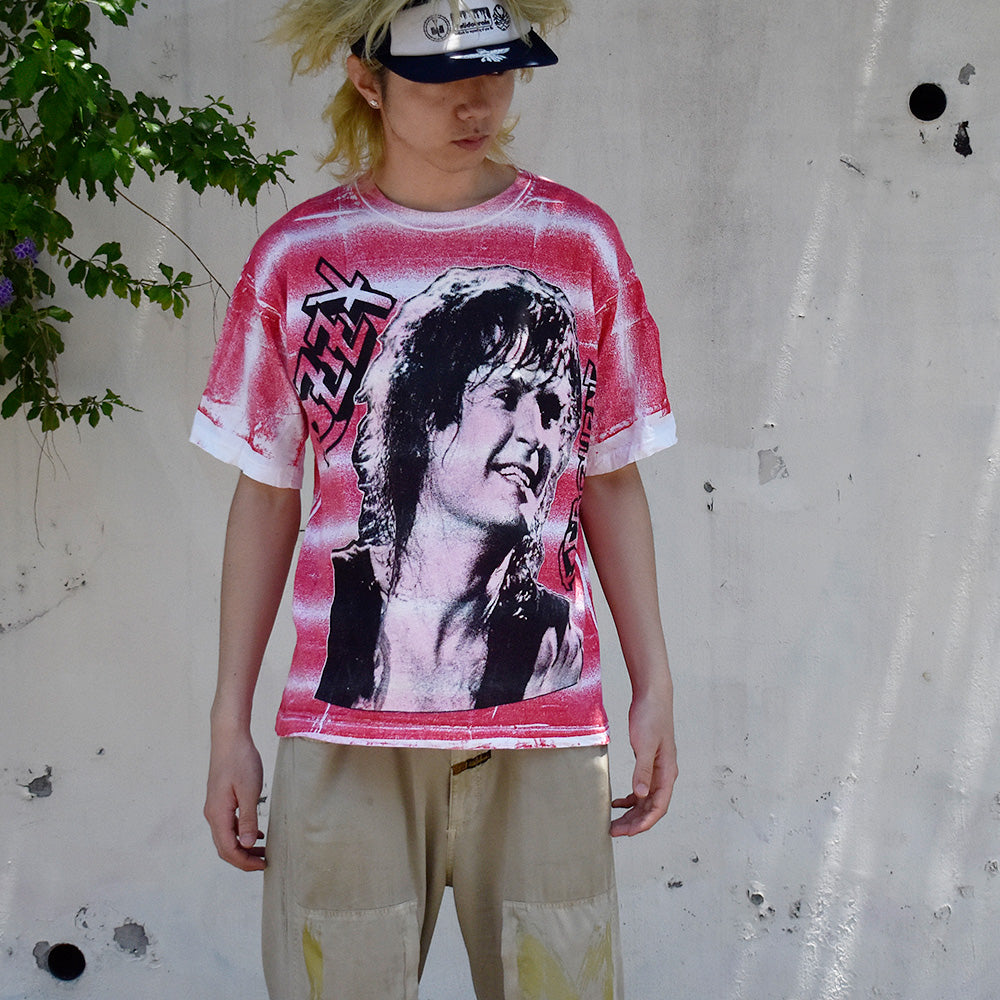 90's AOP！ Ozzy Osbourne×Motörhead “Randy Rhoads Memorial” Tシャツ 250622H