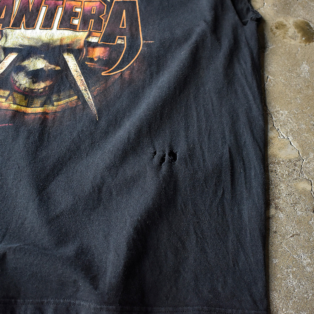 Y2K Pantera “Skull×Saber” カットオフ ロック Tシャツ 250703H
