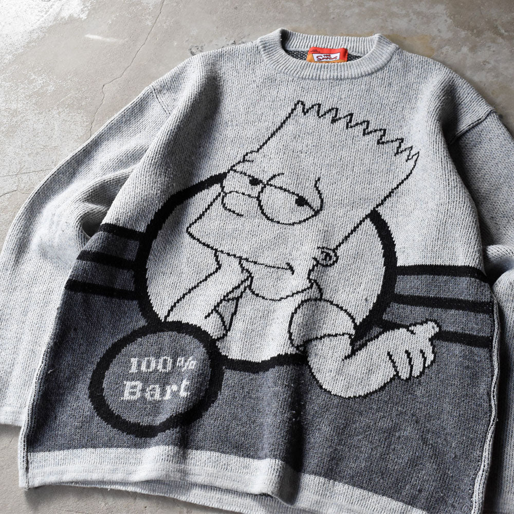 Y2K The Simpsons “100% Bart” キャラクター ニット 251021H