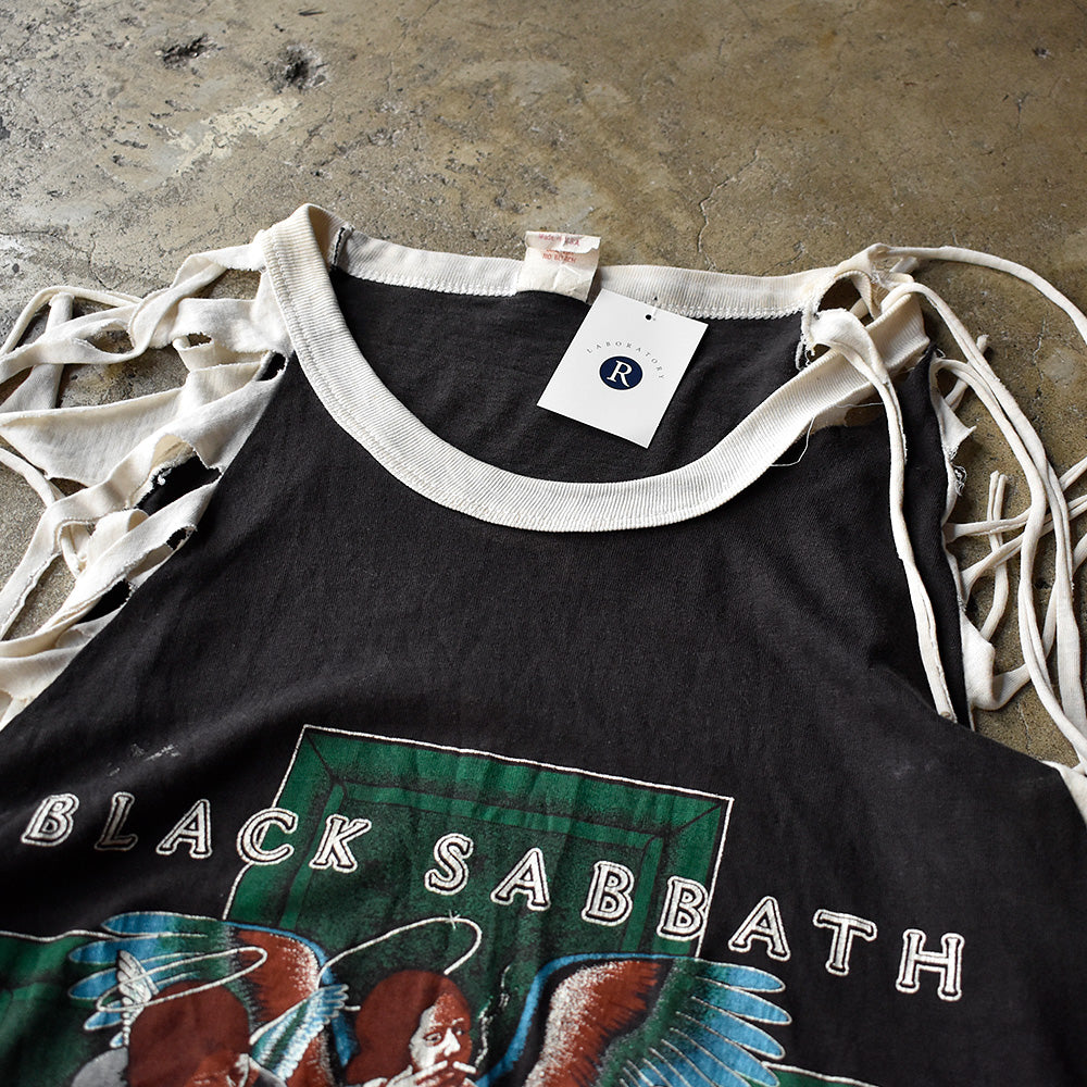 80's フリンジカスタム！ BLACK SABBATH “Heaven and Hel” Tシャツ 250521H