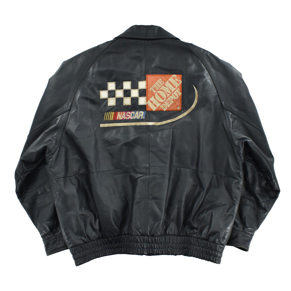 Y2K NASCAR Tony Stewart #20 Home Depot Racing レザー レーシングジャケット 261016H