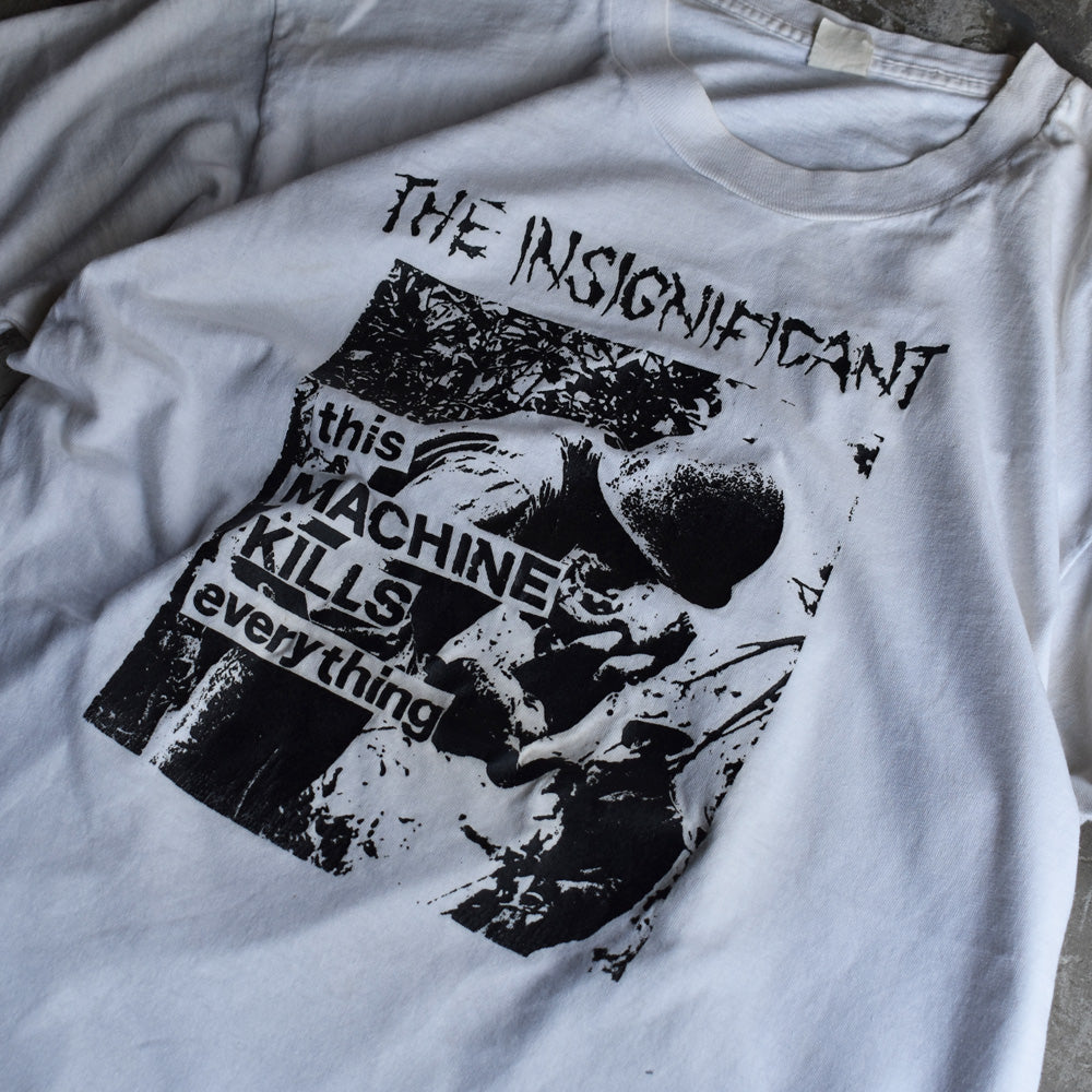 80's　THE INSIGNIFICANT "this MACHINE KILLS every thing" Tシャツ　230817