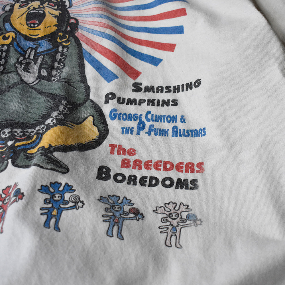 90's Lollapalooza 1994 “スマパン/Beastie Boys/The Breeders/L7 etc..” Tシャツ 240105H