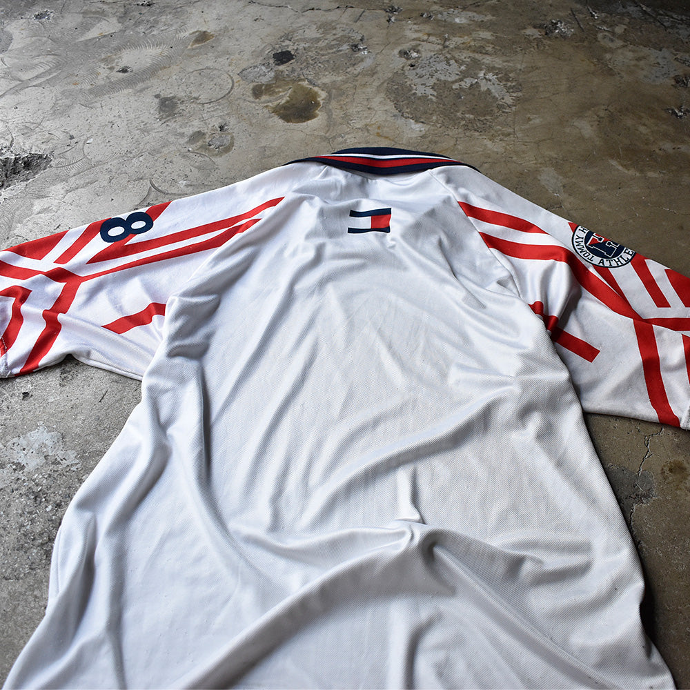 90's TOMMY HILFIGER フットボール サッカーシャツ USA製 240529H