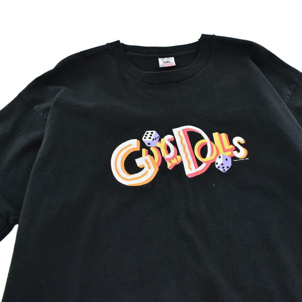90's GUYS AND DOLLS 1992 Broadway ミュージカルTシャツ USA製 260821H