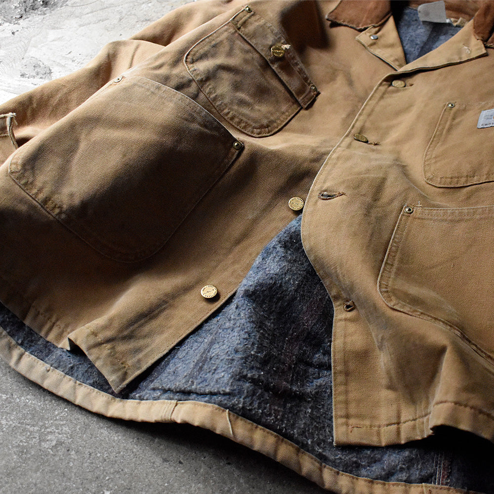 80's Carhartt “100years” ダック チョアコート ブランケットライナー USA製 241120H