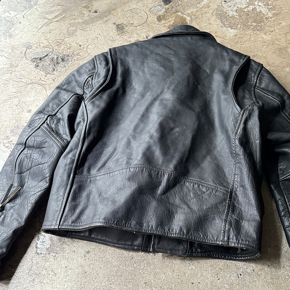 90's PROTECH ライダース レザージャケット 240306H