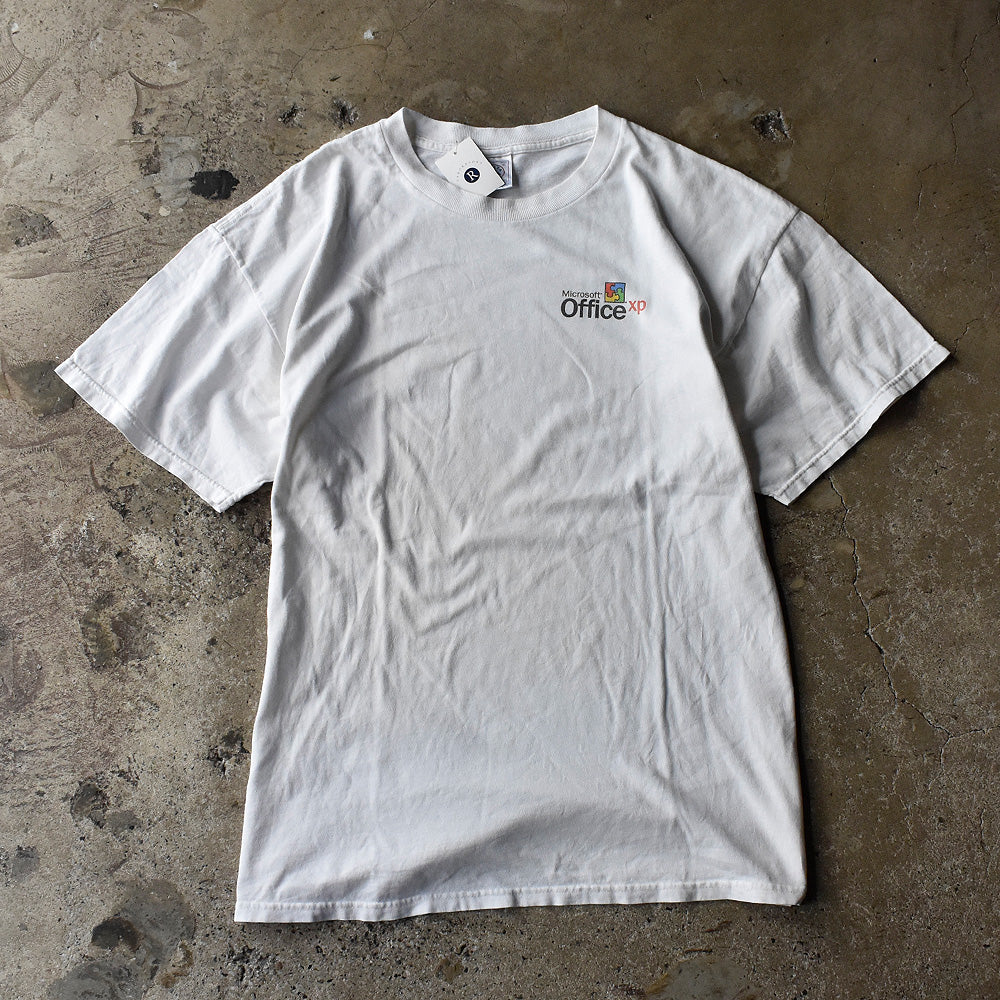 Y2K Microsoft Office XP ”working smarter just got easier“ 企業 Tシャツ 250801H